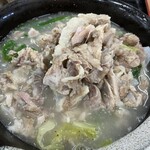 いちまん御膳 南の駅 食道 - “骨汁”骨取り終わった“お肉”結構あります。