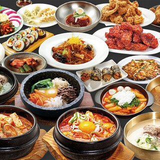 韓国料理の定番メニューも豊富