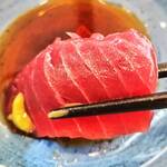 おうちごはん はるね - 本マグロの刺身（アップ）
