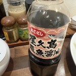 熟成豚 かわむら - 蓮根のシャキシャキ揚げ、この醤油が合います！