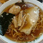 春木屋 - 中華そば＋煮玉子