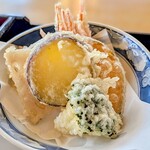 砂場 - 料理写真:旬野菜の天ぷら