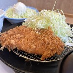 松のや - 料理写真:本昼はクポ活松のや とんかつ+コロッケ+ポテキャベ