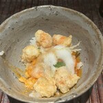 ぬま田 - 卵かけご飯 海老天追加