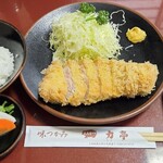 とんかつ 力亭 - ロースカツ定食(ご飯少な目)