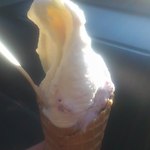 楓ジェラート - 「サクサクいちご」と「ブルーベリー」　2014/夏