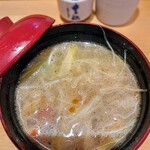 鮨と地酒 じょっぱり - じゃっぱ汁(￥480)