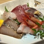 食堂 遊食刻 - 富山灣生魚片拼盤 中 2,180日圓/含稅