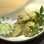 食堂 遊食刻 - 能登牡蠣青海苔天婦羅 1,280日圓/含稅