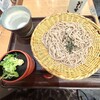 そじ坊 - ざるそば(おろしわさび付き)とそば焼酎・そじ坊(ショット)