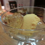 味とく家 - ★かぼちゃのムースは牛乳だけの甘みなのだ。