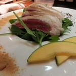 味とく家 - ★私が唯一苦手な「鶏系」のたたき、河内産合鴨だ。（ちなみに鶏は火を通した方が好き）