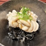 野口太郎 - イカ墨うどんとたらの白子