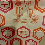 亀十 - 紙袋には、簡潔で分かりやすいマップがあります！