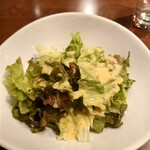 冒険香る牛すじカレーの店 Roman Kitchen - サラダ『自家製コーンのドレッシング』