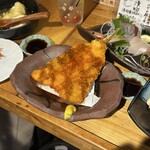 酒スタンド 魚蔵 - アジフライ