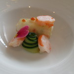 CROWN - 天使の海老と鱈のすり身と野菜を包んだもの