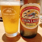 炭火やきとり 鳥重 - 瓶ビール