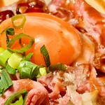 月と灯り - 低温調理 黒毛和牛イチボと江別市ファフィ卵の濃厚ユッケ