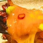 月と灯り - 低温調理 黒毛和牛イチボと江別市ファフィ卵の濃厚ユッケ