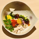 月と灯り - 雲丹 イクラ　炙りたちのジュレポン酢