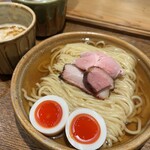 あいだや - つけ汁2種味卵つけめん（200g）