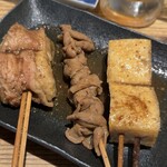 串煮込み マルニ - 串3種盛り