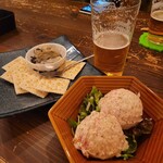 ロジウラパーク - 蒸し牡蠣の燻製オイル漬けとポテサラ