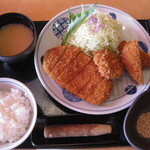 とんかつかつ喜 - 料理写真:ミックスかつランチ