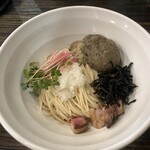 魚々麺 園 - 和え麺、カニ味噌玉