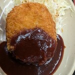 人力うどん - メンチカツ