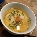 とく山 - 河豚の白子の茶碗蒸し①