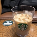 スターバックスコーヒー - ドリンク写真:■Short アールグレイ & クリーミー ティー ラテ　¥540
　ｸﾞﾗｽに変更 (+0円)
　ｼﾛｯﾌﾟ無し (+0円)