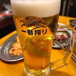 ホルモン青木 - 生BEER