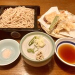 手打そば処 丁字屋 - 天せいろ（一段）