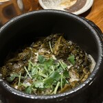 肴や だんじ - 鯖と高菜の土鍋ご飯