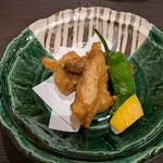 鮨てしま - アンコウの唐揚げ