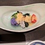 鮨てしま - 紫のカリフラワーが鮮やか^⁠_⁠^ 湘南爆走族の江口かっ笑