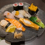 鮨てしま - 〆のお寿司　しっかり１０貫