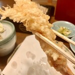 手打そば処 丁字屋 - 海老リフト