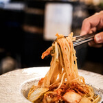 高円寺 ばか同士。 - 名物！明太キムチクリームパスタ