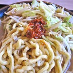 味の八珍亭 - 「味噌ラーメン（特製みそラーメン）」に「自家製辛子南蛮（唐辛子味噌）」をトッピング