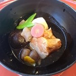 日本料理 セラヴィ - 野菜炊合せと豚角煮 2015年1月