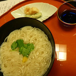 名古屋 浅田 - 1月：お食事（小海老天ぷらにゅう麺）