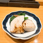 焼鳥 とこしえ - 富士宮ノーブル農園産白かぶとちぢみほうれん草