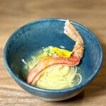 TOSCANA 京橋店 - ズワイガニの温製カッペリーニ