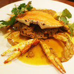 ガネーシュ - 年末年始ディナーコース(6900円)のナンドゥマサラ(+200円)