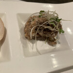 福よせ - お通し（クジラの竜田揚げ）