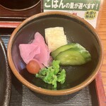 とんかつ稲 - 漬物も旨い