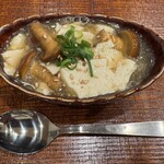 焼鳥 せきね - さとみや豆腐店の絹漉豆腐に東京産ナメコの餡掛け